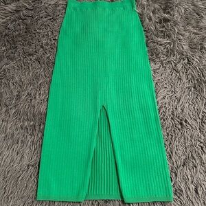 Free People Skyline Midi Skirt, green XS